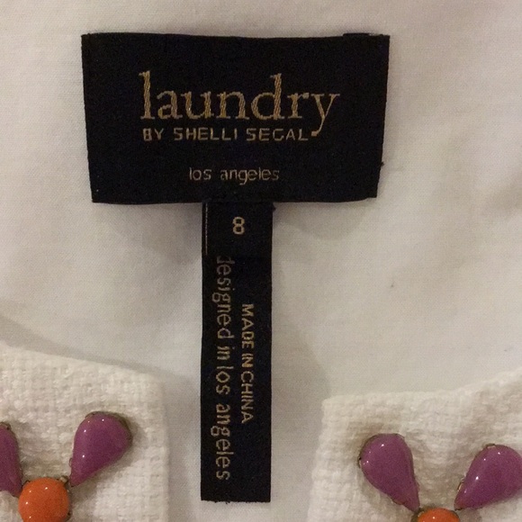 Laundry by shelli segal beaded shift dress Sz 8 - Picture 5 of 8